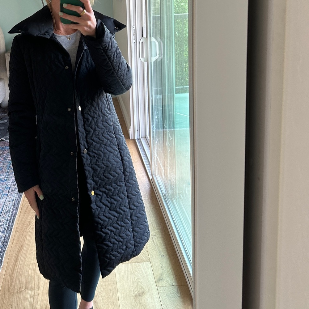 Kenneth Cole Women’s Black Quilted Coat